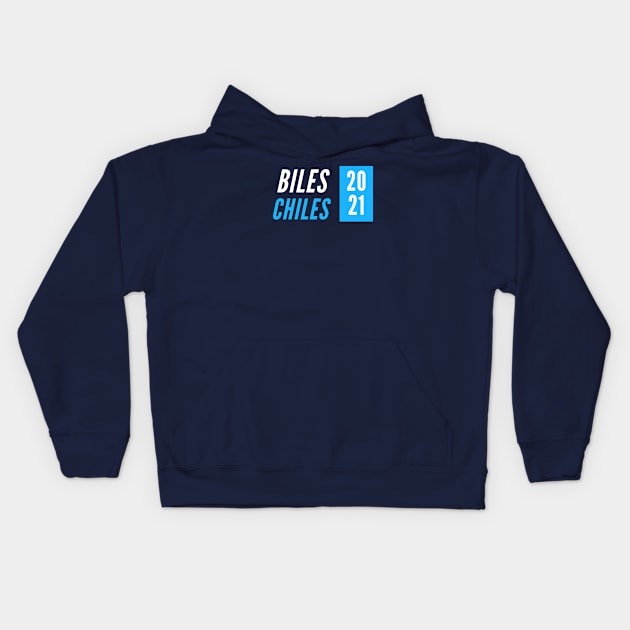 Biles/Chiles 2021 Kids Hoodie by Half In Half Out Podcast